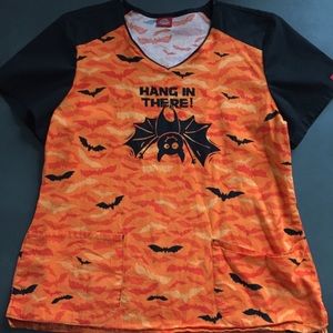 Dickies Halloween Scrub Top